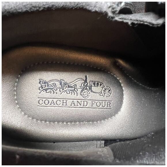 COACH and FOUR Women's Size 8 Gray Suede Ankle Booties Zip Cuffed Bow Heels - Picture 13 of 14